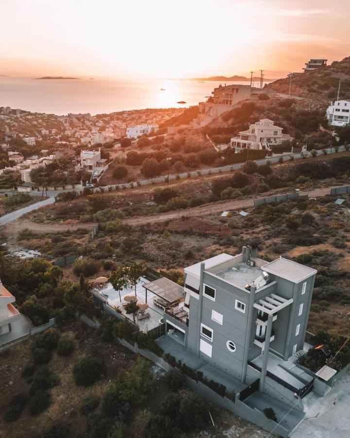 "Stergiou Luxury Apartment 2Nd Floor" Με Κοινη Πισινα Saronida Exterior foto